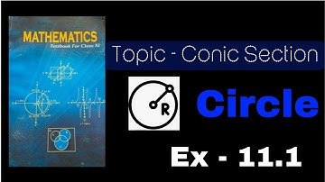"NCERT Class 11 Maths | Conic Sections Exercise 11.1 Q2 | Circle Explained Step-by-Step"