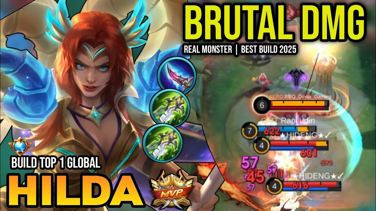HILDA BEST BUILD 2025 | BUILD TOP 1 GLOBAL HILDA GAMEPLAY | MOBILE LEGENDS✓