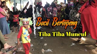 Bocil Topeng Ikut Bendrong Reog Samsi Trio Putra Kenanga Blok Dukuh Krupuk