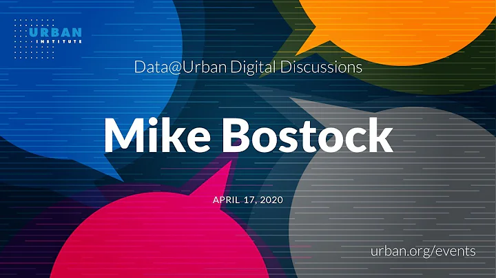 Data@Urban Digital Discussions featuring Mike Bost...