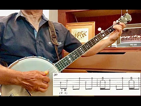 Amazing Grace 5 String Banjo Fast  Slow with Tab