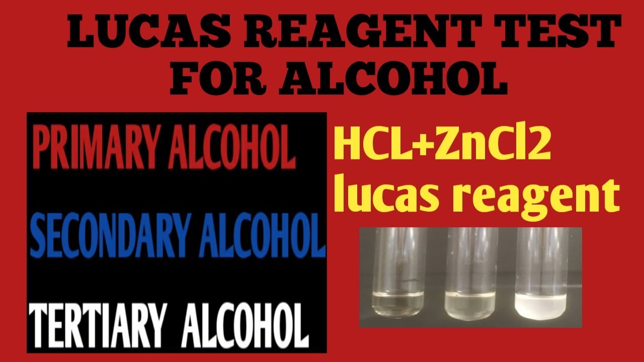 Lucas Reagent Test For Alcohol YouTube