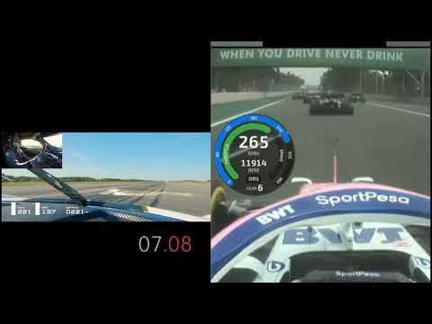 F1 Car Vs Koenigsegg Regera 0-300 km/h Acceleration Drag Race