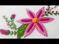 Hand Embroidery: Mesmerizing Brazilian Flower Embroidery / Fantasy Flower Embroidery /3D Embroidery