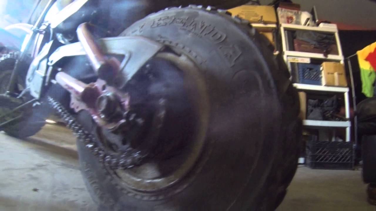 1986 yamaha bw80 rear sprocket problem - YouTube