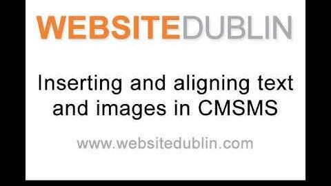 Website Dublin - Using the TinyMCE Toolbar in CMSMS
