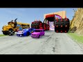 Police Car, Fire Truck &amp; Transport Truck Adventure | Kids Car Animation | Learning Vehicles 🚓🚒