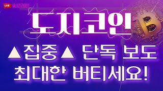 [도지코인 전망 분석] ◆집중◆ 단독보도 ｜최대한 버티세요!