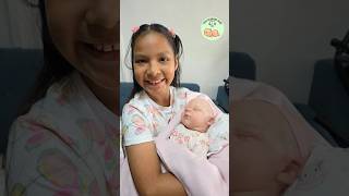 Happy little girl with her #baby #reborn Realborn kit that she received with many gift accessorie... Happy little girl with her #baby #reborn Realborn kit that she received with many gift accessorie...