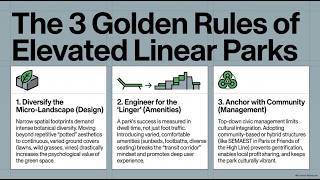 Information META LANDSCAPE: Case Study - 3 Golden Rules of Elevated Linear Parks of Paris, NYC, Seoul Guide