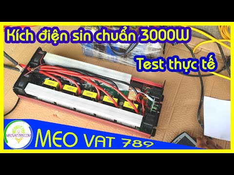 Video Test thực tế bộ kích điện Inverter 3000W Suoer sin... - youtube