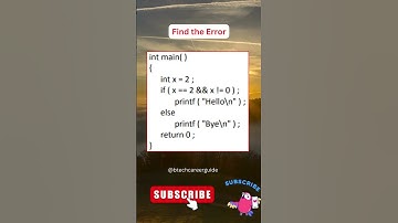 Find The Error | Question - 15 | #coding #decoding #programming #subscribe #trending #freshers