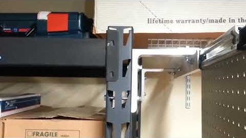 DIY Sliding Pegboard Tool Holder