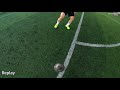 Amazing 7 side football game eye view with Pro player