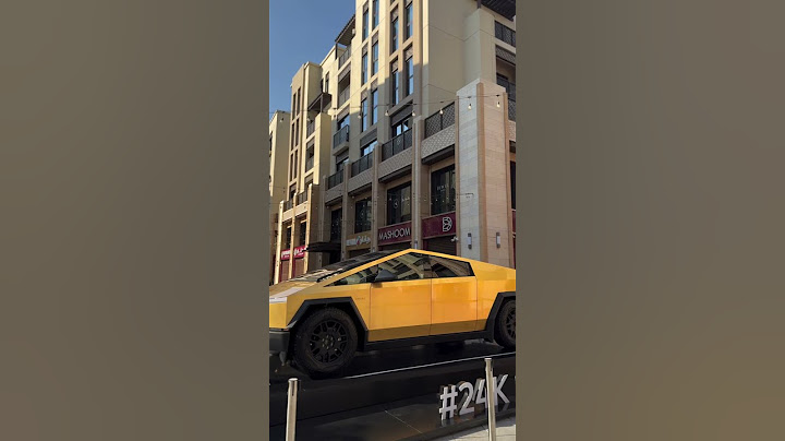 World's First  Gold Plated Tesla Cyber Truck - #dubai #uae #tesla #cybertruck