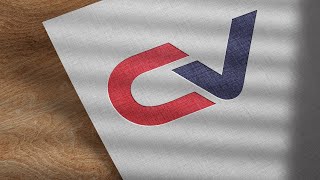 How To Create CV Letter Logo Design In Adobe Illustrator Tutorial @SumaiyaAkter12348 
