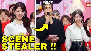 Wonyoung IVE becamo a 'Scene Stealer' When She Standing next to Host in Music Bank