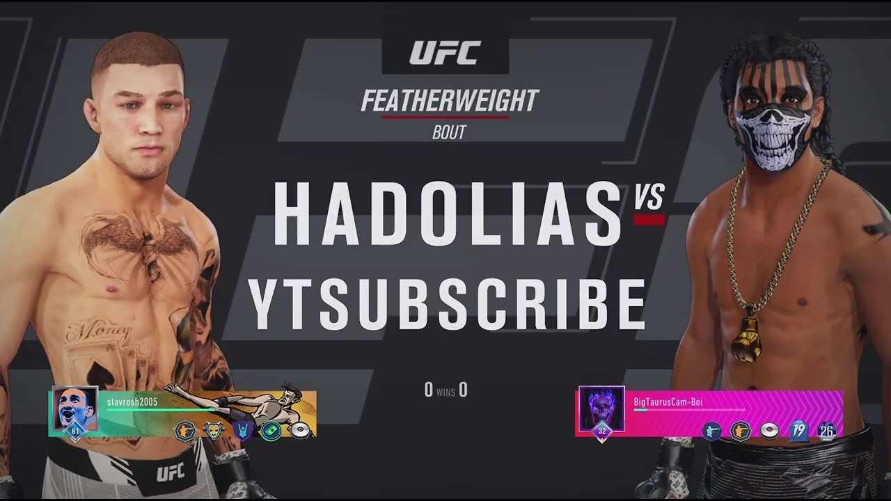 EA SPORTS UFC 4 THEREMATCH YTCHANNEL STAVROSH2005 STAVROS HADOLIAS VS 