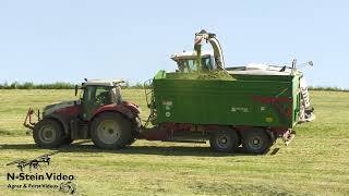 🚜 Grasernte 2025 – 1. Schnitt | Silage häckseln mit Claas Jaguar 970, Steyr 6145, Case IH 185 - 130