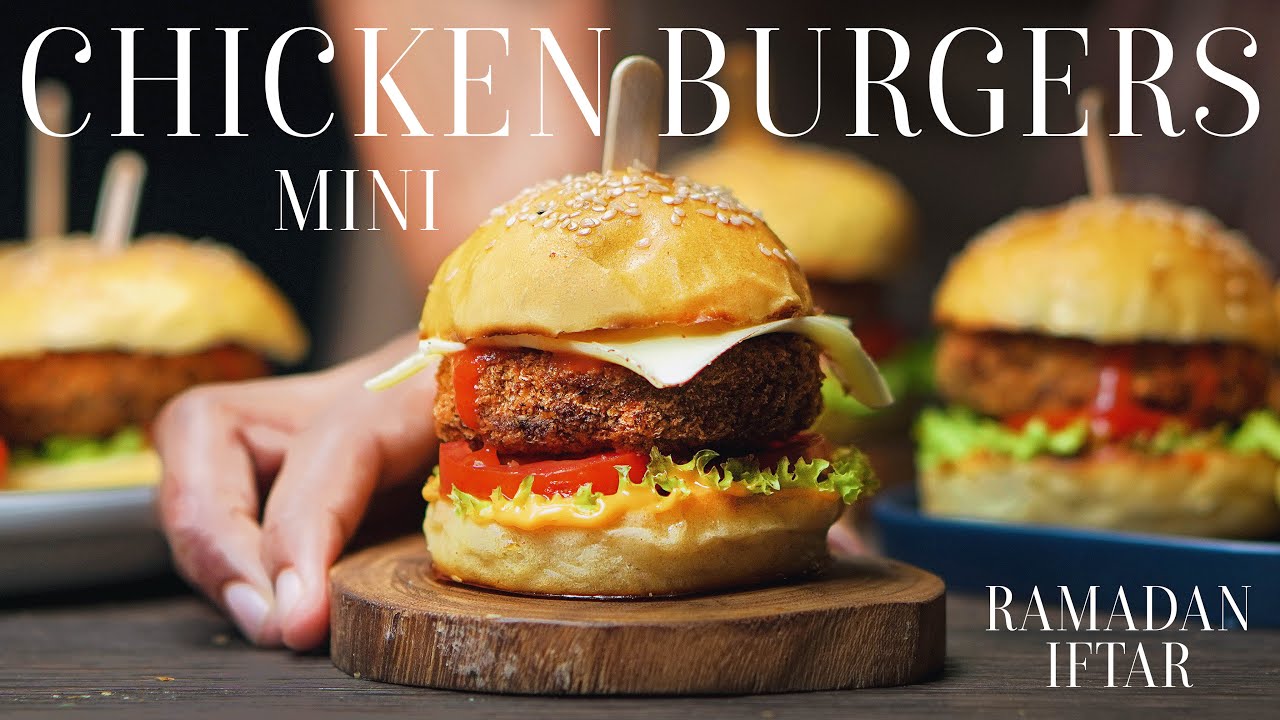 Mini Chicken Burger Recipe Chicken Burger Patty IFTAR RECIPE