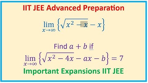 IIT JEE Examples Difficult Limits at Infinity with Binomial Series Important Strategy