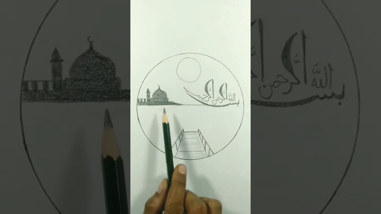 Menggambar Kaligrafi bismillah By