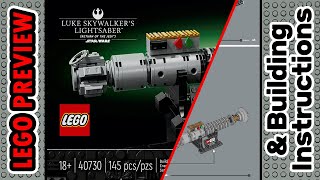 PREVIEW: 40730, LEGO STAR WARS, Luke Skywalker's Lightsaber & Building Instructions! LEGO 2024