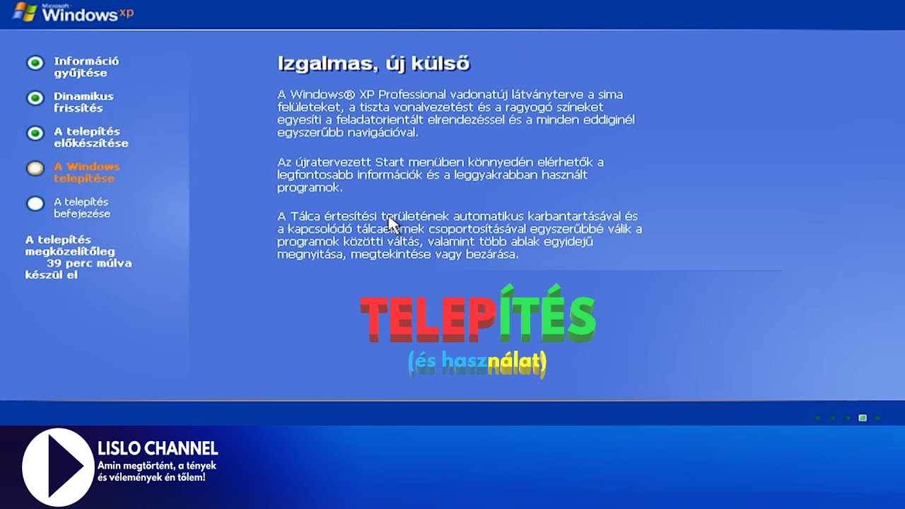 Windows XP : Telepítés (és használat) - YouTube