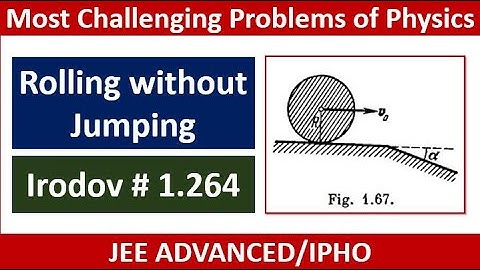 Rolling without jump || Irodov # 1.264