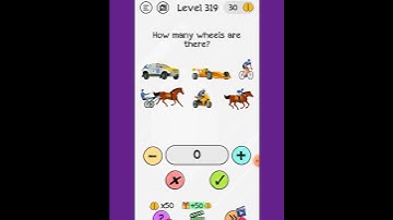#Braindom level 319 #How many wheels are there