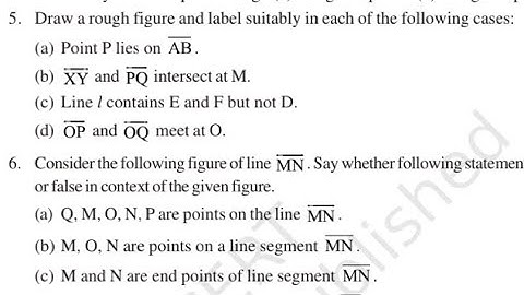 Class 6 maths chapter 4 Exercise 4.1 Question 5 | Basic geometrical ideas | Ncert | CBSE