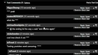YouTube Comment Censoring Tests - Most Creative Censored Comment Wins
