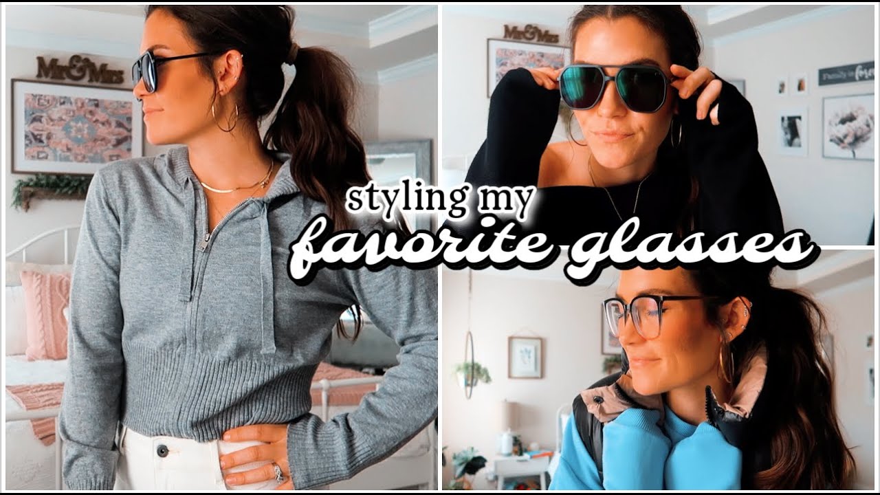 styling my FAVORITE glasses! 🤓 new glasses + sunglasses and outfit