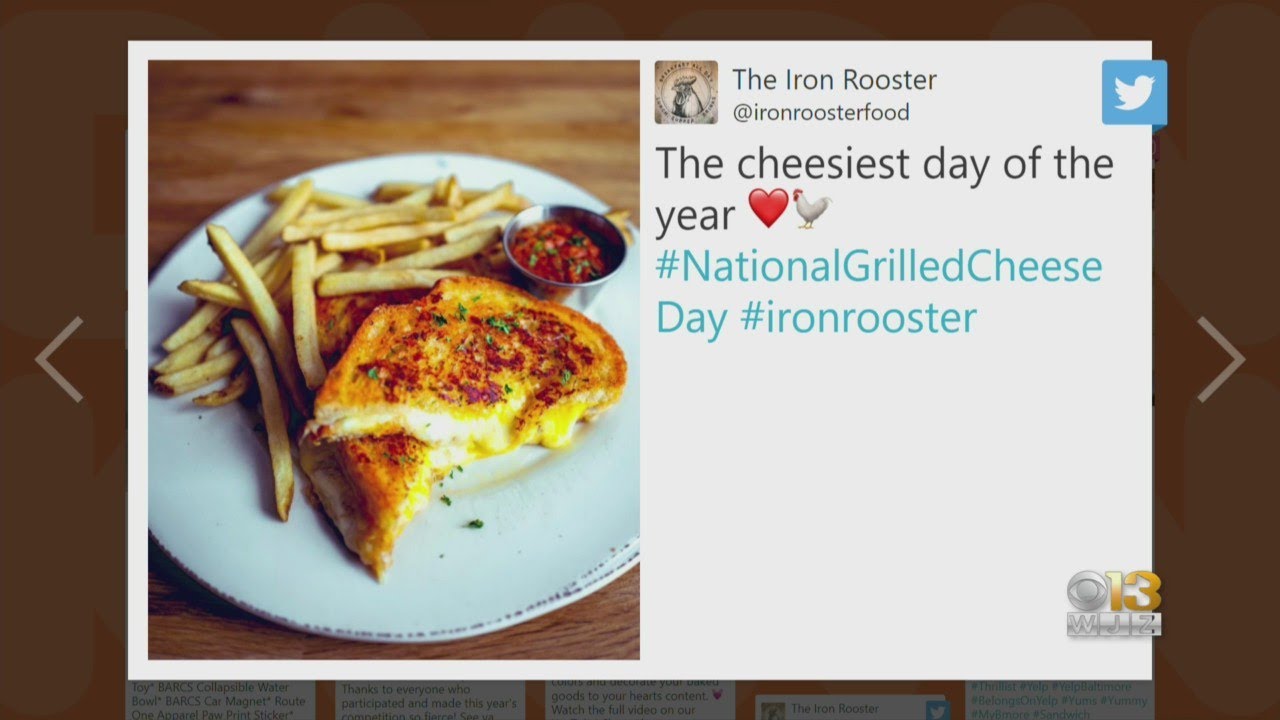 Baltimore Buzz National Grilled Cheese Day YouTube