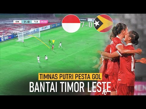 🔴TIMNAS INDONESIA WANITA PESTA GOL !! Bantai Timor Leste 7-0 Di Laga Perdana Piala AFF U-19 2023