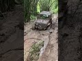 Off road in big rain mud trail with Jeep Wrangler JL 640p 30fps H264 96kbit AAC