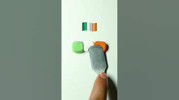 What color do mixed flags make??? (Part 2) #colormixing #flagmixing #satisfying #india