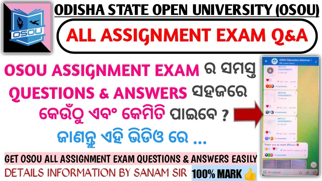 osou assignment answers