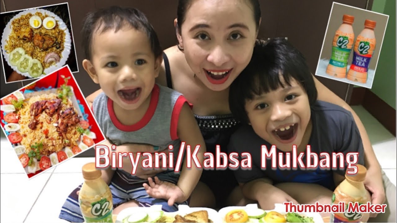 Chicken Biryani and Chicken Kebab Mukbang | C2 Milktea