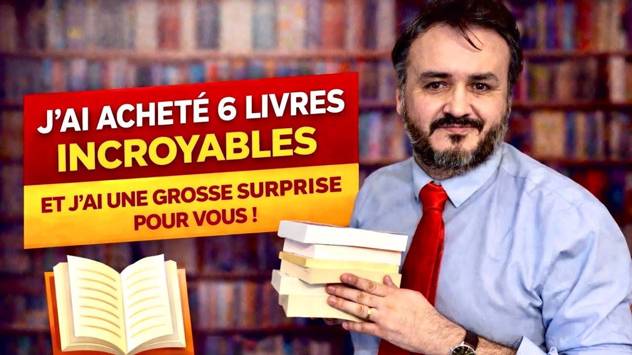 📚J'AI ACHETÉ 6 LIVRES INCROYABLES ET J’AI UNE GROSSE SURPRISE POUR VOUS 🎁