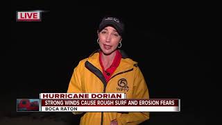 Strong winds cause rough surf and erosion fears
