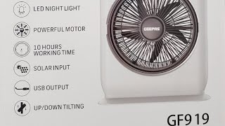 UNBOXING GEEPAS GF919 RECHARGEABLE 12' BOX FAN