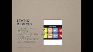aac basics video #1: static display vs dynamic display communication devices