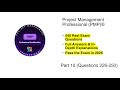 PMP Exam Prep 2025 | Real Exam Questions & Answers | Part 10 (Questions 226-250)