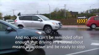 How the heck do you drive in a roundabout?! (Subtitles)