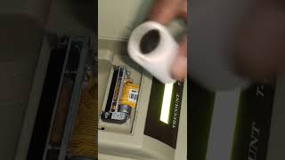 trucount t10.billing machine paper roll changing