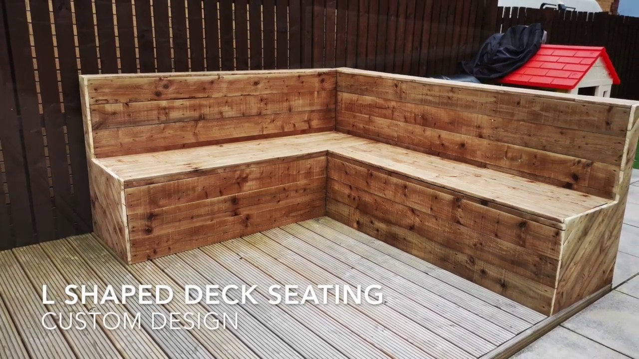 Custom LShaped Garden Seating YouTube