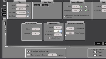 SalonTouch 10 Setting up Employee Commissions