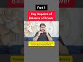 Part 1 of Key Aspects of Balance of Power