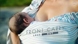 Super Quick Ring Sling Tutorial - Front Carry Position with Legs Out - How to Use Your Nalakai Sling